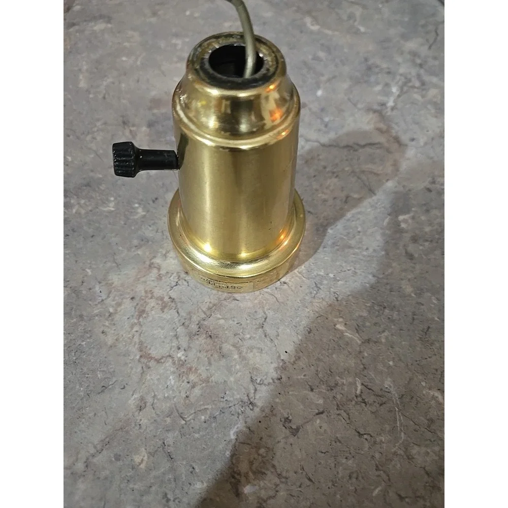 Vtg Stiffel Lamp Finial Brass Ornate Replacement Part 3.5